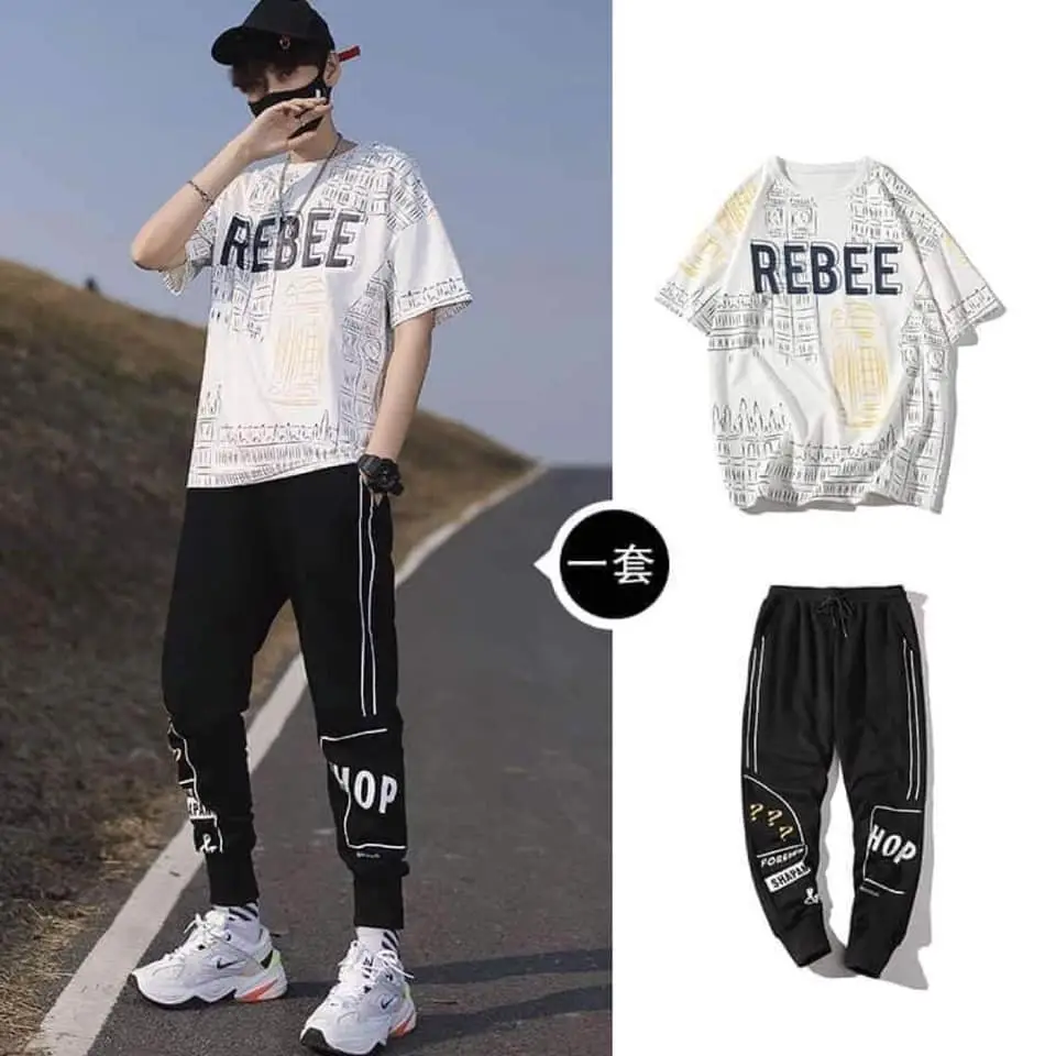 Drop Shoulder Mash Jersey Combo – Oversized T‑Shirt + Trouser Set | সারা দিন স্টাইল & আরাম - Image 3